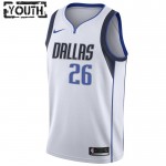 Maillot NBA Dallas Mavericks Spencer Dinwiddie 26 Nike 2022-23 Association Edition Blanc Swingman - Enfant